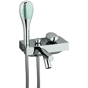 Mitigeur de bain monocommande VitrA Istanbul A41802, saillie 209 mm, avec douchette, fixation murale, chromé