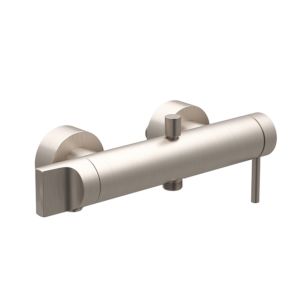 Robinet de bain/douche VitrA Origin A4261934 AP, avec bec pivotant, nickel brossé