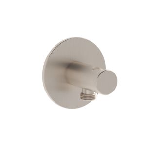 VitrA Origin wall connection bend A4262534 brushed nickel, G 1/2, with hand shower holder