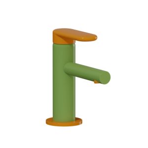 Mitigeur de lavabo monocommande VitrA Sento Kids A4266646 vert et jaune, sans bonde