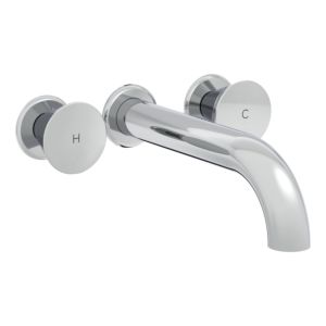 VitrA Liquid concealed installation set A42689, two-handle basin mixer tap, long, chrome
