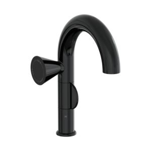 VitrA Liquid Waschtisch-Einhebelmischer A4275539 Ausladung 175mm, Einlochmontage, ohne Ablaufgarnitur, schwarz hochglanz