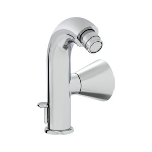 VitrA Liquid Bidet Single Lever Mixer A42758 Projection 95mm, Single Hole Installation, with Waste Fitting G 1 1/4, Chrome