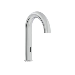 Mitigeur lavabo monocommande VitrA Liquid Touchless A42788, saillie de 175 mm, installation monotrou, sans bonde, pour raccordement au réseau (230 V), chromé