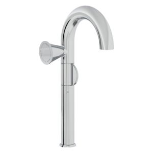 VitrA Liquid single-lever basin mixer A42794, projection 175mm, single-hole installation, without waste fitting, handle on the left, chrome