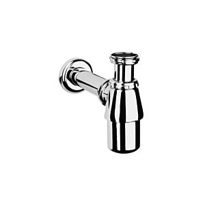 VitrA bottle siphon A45122 chrome, G 1 1/4, outlet pipe and rosette