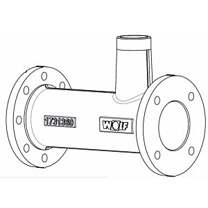 Wolf connection pipe DN100 173136999 for MGK-2 800-1000