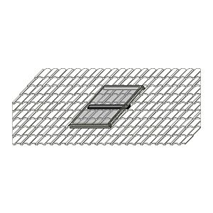 Wolf Schneelasterw. Alu+ Hochformat 7700930 für 1 Kollektor, Falz-Ziegel