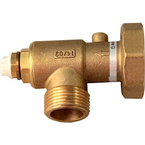 Wolf elbow with ventilation 2009016 brass, with seal