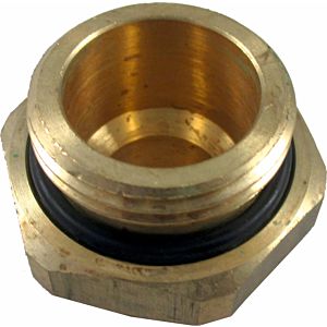 Wolf Doppelnippel reduziert 1"-3/4"AG 2009025 Messing