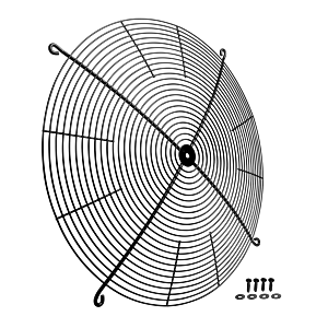 Wolf exhaust grille fan 2139629 for CHA (incl. screws)