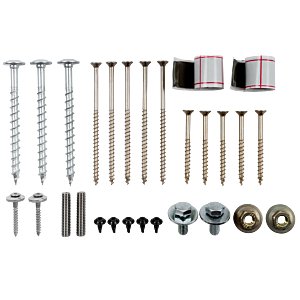 Kit de matériel de fixation Wolf 2485196 avec ruban butyle