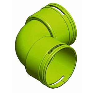 Wolf Cwl Bogen 2577705 DN 75, 90Grad, antistatisch und antibakteriell