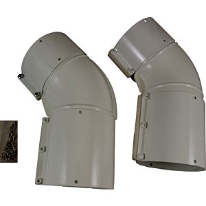 Wolf exhaust bend DN63/96 concentric 2600402 2 pieces, 45 degrees, for heating boilers