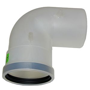 Wolf exhaust bend DN100 single-walled 2600553 90 degrees, made of PP