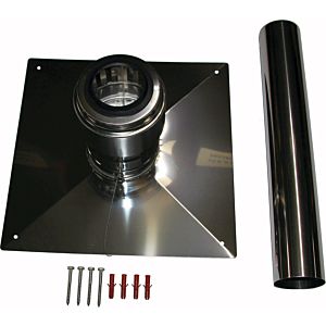 Wolf Schachtabdeckung 2651771 DN 125, Edelstahl, für starre Systeme