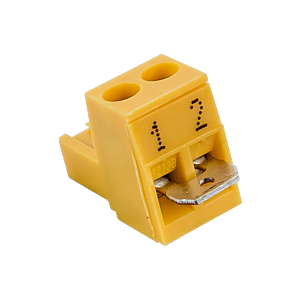 Wolf Gegenstecker gelb 2-polig 274433299 mit Brücke, für WRS