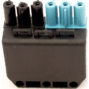 Prise Wolf 6 broches, noir-bleu 2744804 pour BVG-Lambda 15-40
