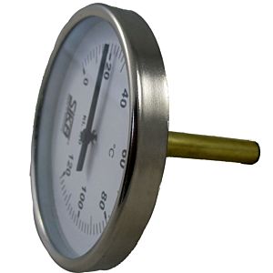 Thermomètre Wolf bimétallique NG80 L:63mm 2745000 pour FWS, LS