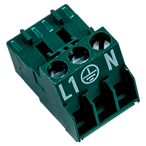 Wolf plug 3-pin RAST 5 274741899 in MOSS GREEN L/PE/N
