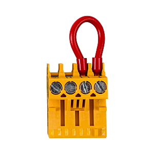 Wolf Kurzschlussstecker GFA/Abgaskla. 279408199 gelber 4-poliger Stecker, für NG-4E/31E