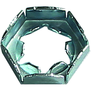 Wolf hexagon nut M6 3490642 sheet galvanized