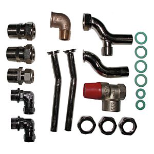 accessoire de transition Wolf 8600418 pour installation encastrée / en surface, pour Junkers ZWR 18-24, 2,3,4