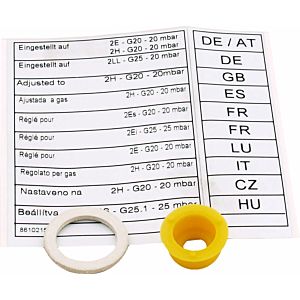 Wolf kit de conversion gaz naturel LL - gaz naturel E 8600863 pour GB-E/GB-EK
