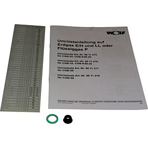 Wolf kit de conversion gaz naturel E/LL - gaz liquide 8611278 pour CGB-50