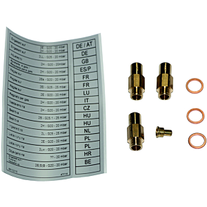 Kit de conversion Wolf liquide/gaz naturel LL -E 8885563 pour NG-4E/CNG/TNG-23