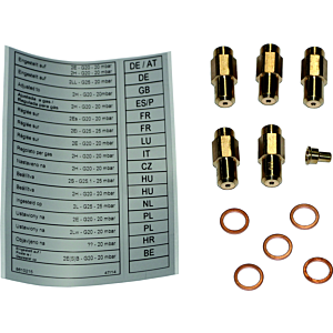 Kit de conversion Wolf liquide/gaz naturel LL -E 8885565 pour NG-4E/CNG-35