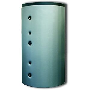 Wolf Bsh ballon tampon 7701323 1000 I, avec 2 échangeurs de chaleur à tubes lisses, argent