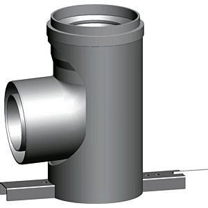 Wolf supporting arch 2651326 87 degrees, single-walled, PP up to 120 degrees C, with support rail, DN 160
