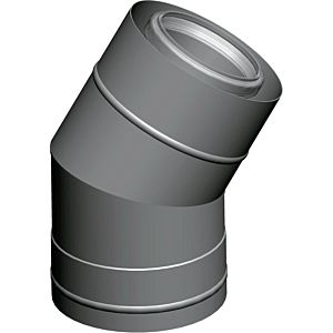 Wolf Bogen 2651758 30°, DN 60/100, steckbar, für Luft-/Abgasrohr, weiß