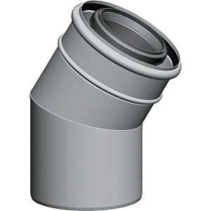 Wolf Coudes 2651482 15 °, DN 80 / 125, enfichable, blanc