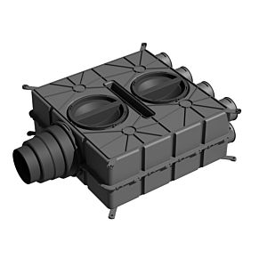 Wolf CWL Excellent distributeur d&#39;air 2577595 8 buses DN 75 avec 4 bouchons d&#39;étanchéité