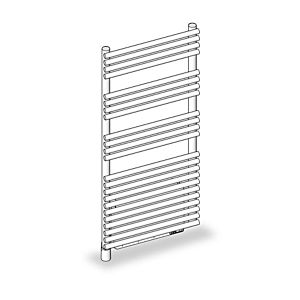 Zehnder forma design electric radiator ZF130550G600000 LFE-170-050/IPS, 1750 x 496 mm, Telegrey 2, RAL 7046
