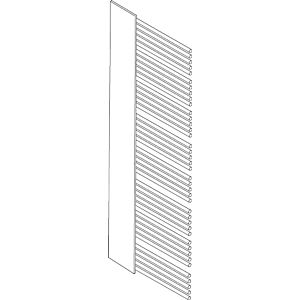 Radiateur design miroir Zehnder yucca ZY701258A600000 YM-180-60, 1766 x 600 mm, volcanique