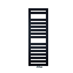 Radiateur sèche-serviettes design Zehnder Metropolitan Spa ZM201250DG00000 MET-120-050, 1225 x 500 mm, noir mat
