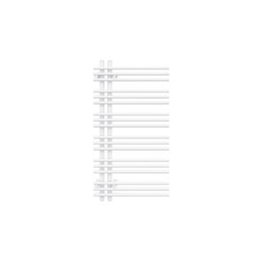 Radiateur design Zehnder Yucca Asym ZY300148B500000 YA-090-050, 872 x 478 mm, noir signalisation, RAL 9017, monocouche