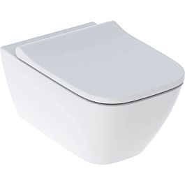 weiß Smyle Square WC-Sitz Set Wand-Tiefspül-WC antibakteriell mit Geberit spülrandlos, 500683002
