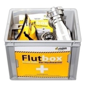 Jung flooding box "Flutbox" including pump JP09479 including fire hose and carrying basket