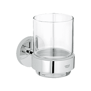 Grohe Essentials Glashalter 40447001 Glas mit Halter, chrom