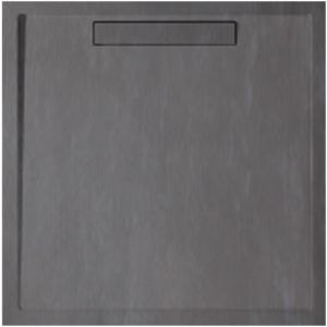 Villeroy & Boch douche Squaro UDQ1010SQR1V1S 100x100x1.8cm Quaryl, anthracite, couvercle, support