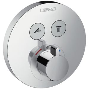 hansgrohe Shower Select S Thermostat 15743000 Unterputz Thermostat, für 2 Verbraucher, chrom
