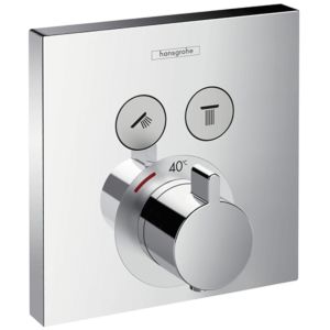 hansgrohe ShowerSelect Thermostat 15763000  Unterputz, Fertigmontageset, 2 Verbraucher