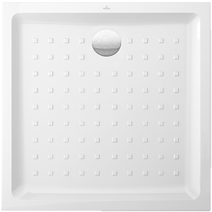 Villeroy & Boch douche O.Novo 60601001 100 x 100 x 6 cm, blanc, avec surface bombée