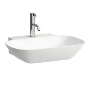 LAUFEN INO washbasin 8103020001041, 56x45cm, white, with tap hole and overflow, sapphire ceramic