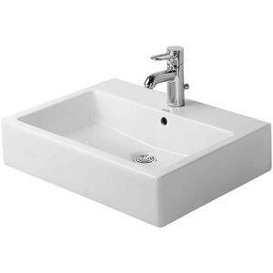 Duravit Vero lavabo 0454600000 60 x 47 cm, blanc, avec trou pour robinetterie et trop-plein