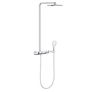 Grohe Rainshower Smartcontrol 360 Mono shower system 26361LS0, moon white, with thermostat